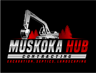 Muskoka Hub Contracting logo design by evdesign