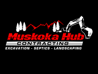 Muskoka Hub Contracting logo design by 3Dlogos