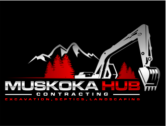 Muskoka Hub Contracting logo design by evdesign