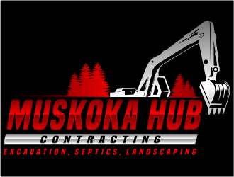 Muskoka Hub Contracting logo design by evdesign