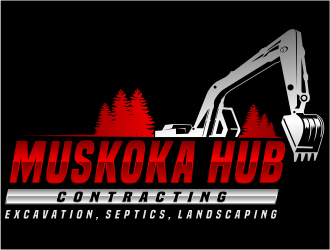 Muskoka Hub Contracting logo design by evdesign