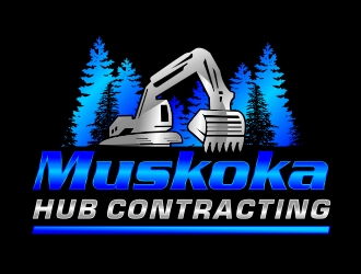 Muskoka Hub Contracting logo design by aura