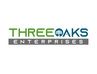 Three Oaks Enterprises logo design by BeDesign