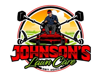 Johnsons Lawn Care logo design by daywalker