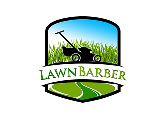 Lawn Barber  logo design by 3Dlogos