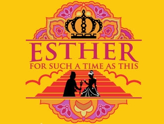 ESTHER For Such A Time As This logo design by maze