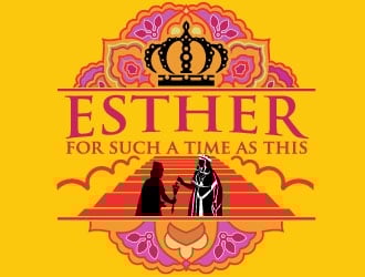 ESTHER For Such A Time As This logo design by maze