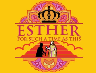 ESTHER For Such A Time As This logo design by maze