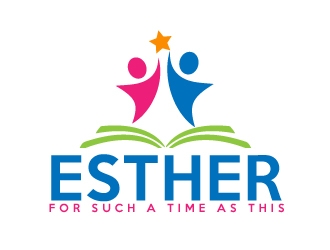 ESTHER For Such A Time As This logo design by AamirKhan