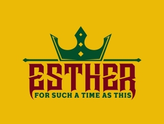 ESTHER For Such A Time As This logo design by MonkDesign