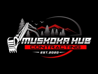 Muskoka Hub Contracting logo design by DreamLogoDesign