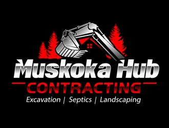 Muskoka Hub Contracting logo design by DreamLogoDesign