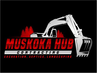 Muskoka Hub Contracting logo design by evdesign