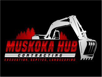 Muskoka Hub Contracting logo design by evdesign