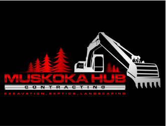 Muskoka Hub Contracting logo design by evdesign