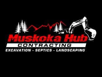 Muskoka Hub Contracting logo design by 3Dlogos