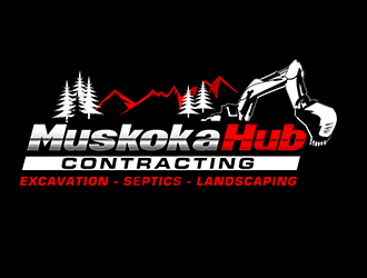 Muskoka Hub Contracting logo design by 3Dlogos