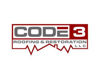 Code 3 Roofing & Restoration, LLC logo design by haidar