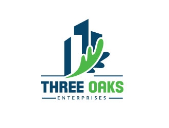 Three Oaks Enterprises logo design by opi11