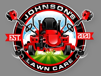 Johnsons Lawn Care logo design by Suvendu