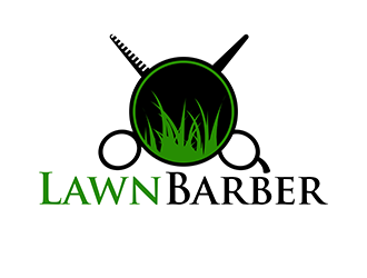 Lawn Barber  logo design by 3Dlogos