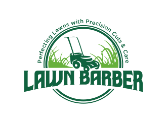 Lawn Barber  logo design by YONK