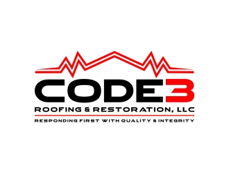 Code 3 Roofing & Restoration, LLC logo design by CreativeKiller