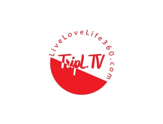 TripL.TV and LiveLoveLife360.com logo design by blink