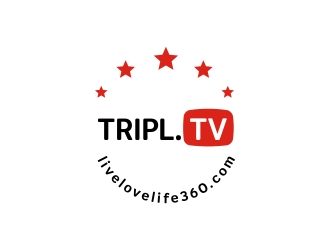 TripL.TV and LiveLoveLife360.com logo design by Kebrra