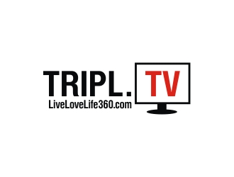 TripL.TV and LiveLoveLife360.com logo design by Kebrra