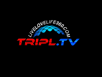 TripL.TV and LiveLoveLife360.com logo design by 3Dlogos