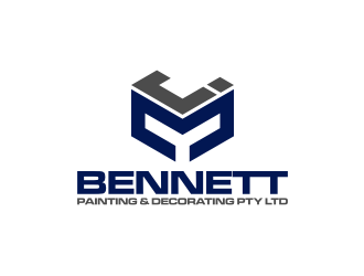 J M Bennett Painting & Decorating Pty Ltd logo design by hopee