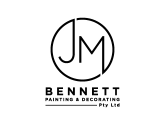 J M Bennett Painting & Decorating Pty Ltd logo design by treemouse