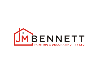 J M Bennett Painting & Decorating Pty Ltd logo design by amsol