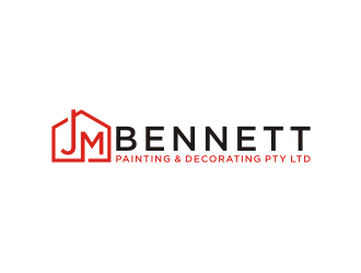 J M Bennett Painting & Decorating Pty Ltd logo design by amsol