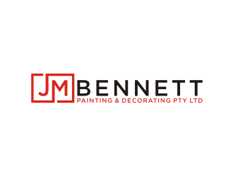 J M Bennett Painting & Decorating Pty Ltd logo design by amsol