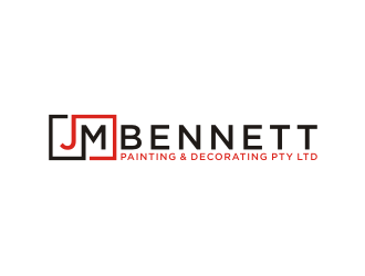 J M Bennett Painting & Decorating Pty Ltd logo design by amsol