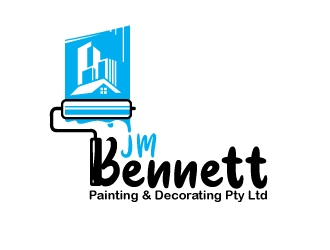 J M Bennett Painting & Decorating Pty Ltd logo design by adwebicon
