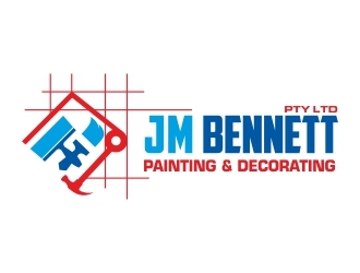 J M Bennett Painting & Decorating Pty Ltd logo design by adwebicon