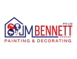 J M Bennett Painting & Decorating Pty Ltd logo design by adwebicon