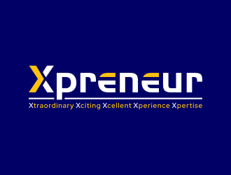 Xpreneur logo design by ubai popi