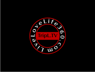TripL.TV and LiveLoveLife360.com logo design by sodimejo