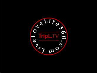 TripL.TV and LiveLoveLife360.com logo design by sodimejo