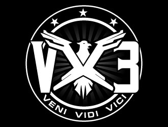 VX3 logo design by uttam