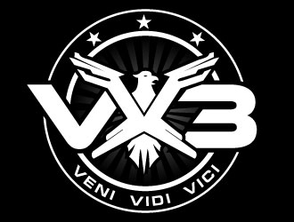 VX3 logo design by uttam