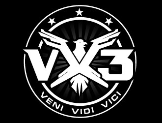 VX3 logo design by uttam