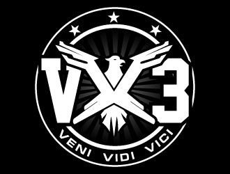 VX3 logo design by uttam