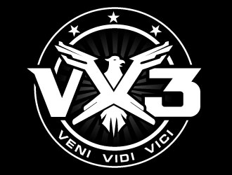 VX3 logo design by uttam