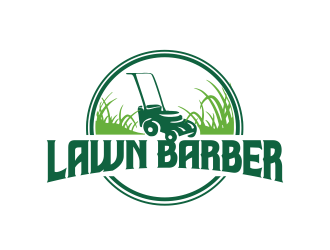 Lawn Barber  logo design by YONK