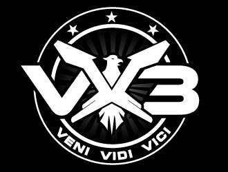 VX3 logo design by uttam